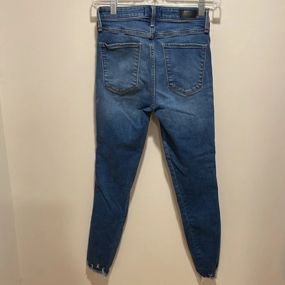 Abercrombie & Fitch Simone High Rise Ankle Jeans with side stripe